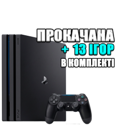 PlayStation 4 PRO 1 TB БУ + 13 игр #804